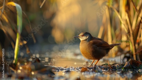 Little crake bird ( Porzana parva ) - male