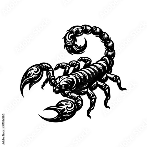 Scorpion logo design inspiration. Scorpion logo vector photo