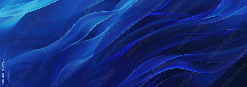 Obraz premium abstract modern designed horizontal header with very dark blue, light blue and corn flower blue colors