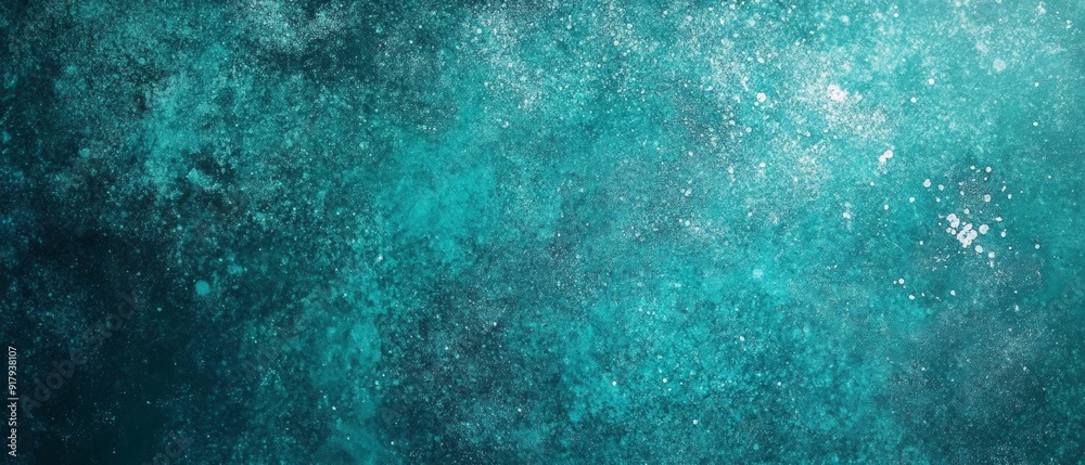 Teal and Blue Gradient. Glowing Grainy Texture Poster Design Teal and Blue Gradient. Glowing Grainy Texture Poster Design