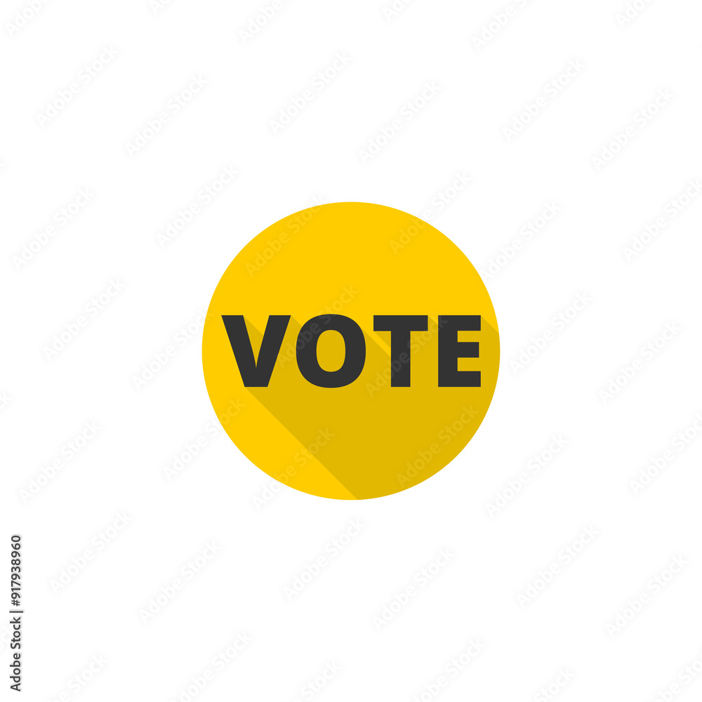 Vote icon isolated on transparent background Vote icon isolated on transparent background