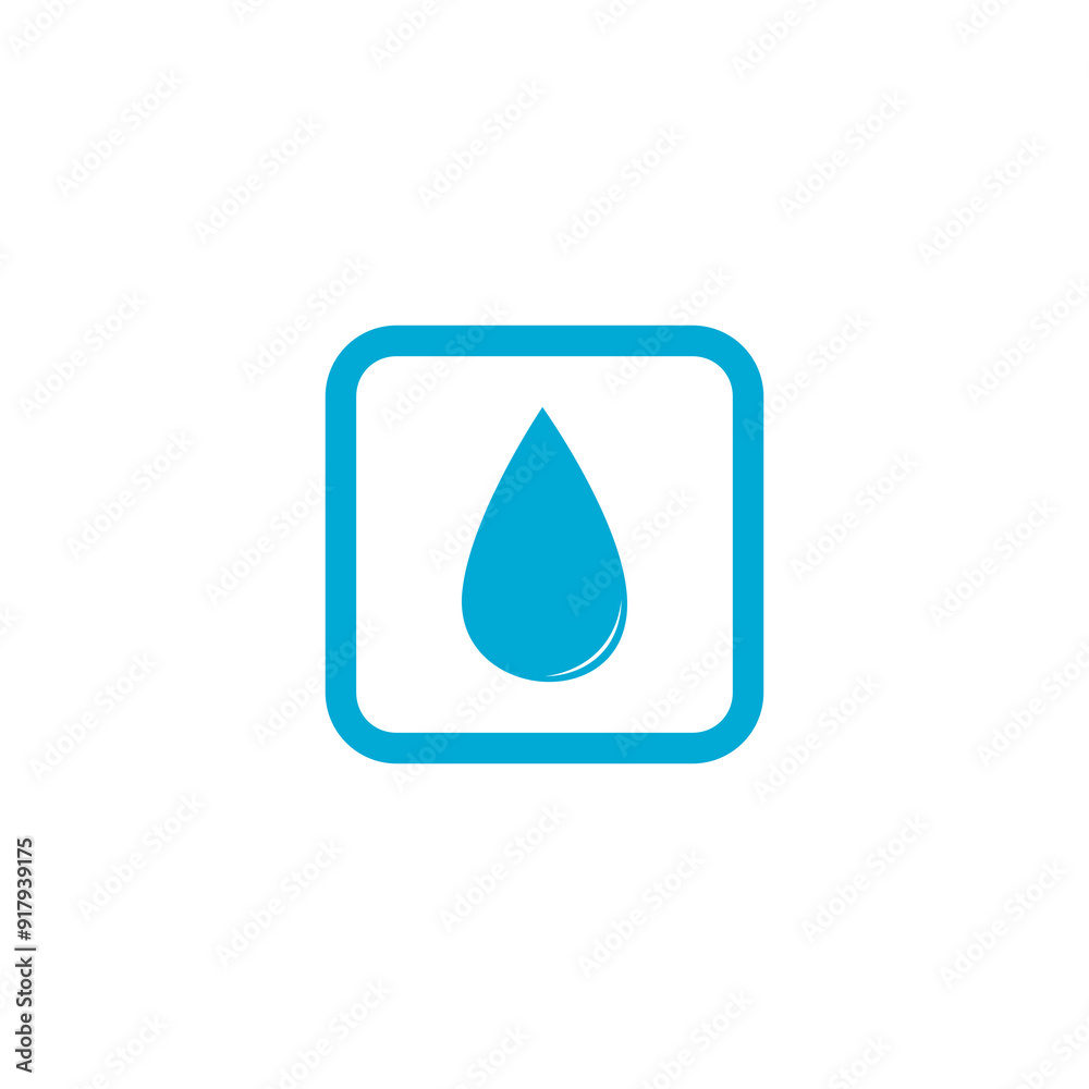 Water drop icon isolated on transparent background Water drop icon isolated on transparent background