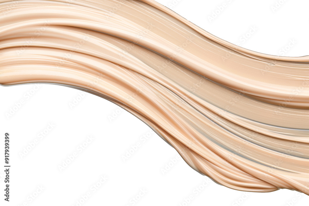 Obraz premium Luxurious Liquid Foundation Swirls in Neutral Tones for Beauty and Cosmetics