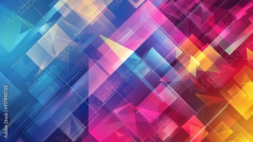 geometric shapes abstract background vector graphic