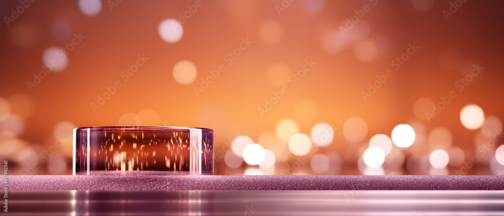 immersive vibrant mauve orange cylinder background for premium fashion and cosmetic product display immersive vibrant mauve orange cylinder background for premium fashion and cosmetic product display