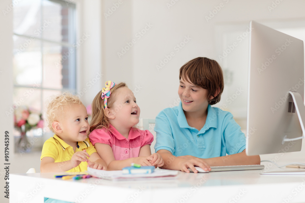Back to school. Kids in classroom Back to school. Kids in classroom