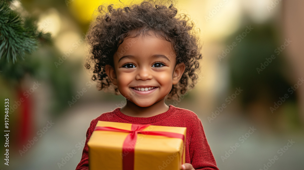 little girl with gift box, child holding christmas gift, A child smiling while looking straight ahead, holding a gift box in their arms little girl with gift box, child holding christmas gift, A child smiling while looking straight ahead, holding a gift box in their arms