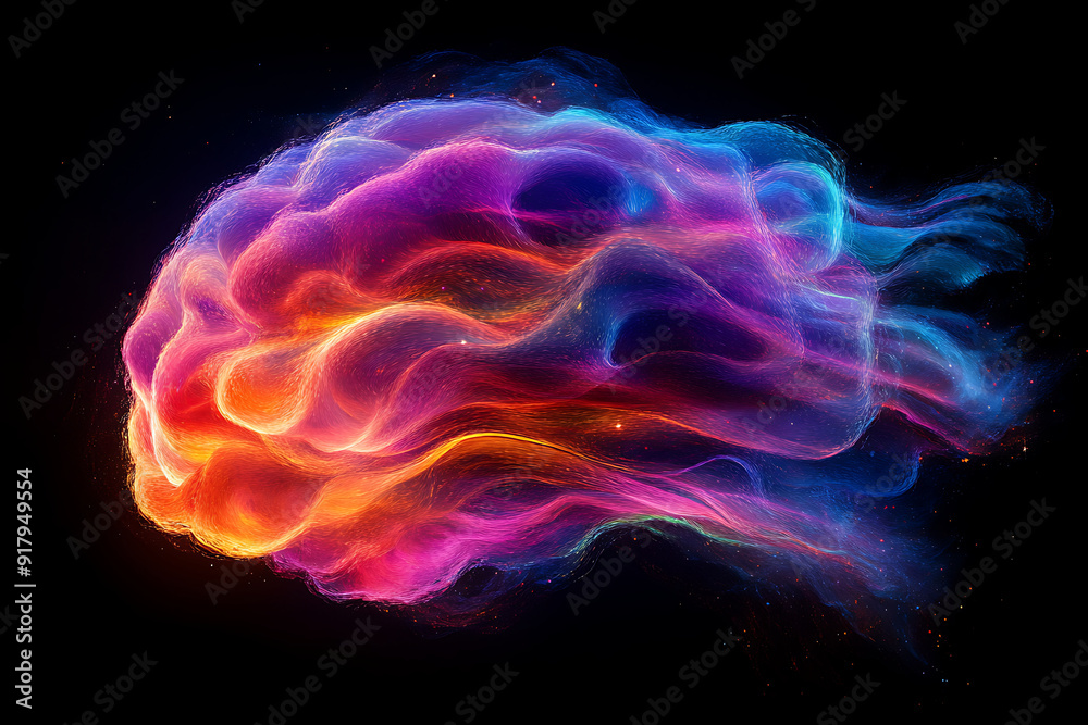 Big Data and artificial intelligence concept. Digital brain with electronic contacts on dark background Big Data and artificial intelligence concept. Digital brain with electronic contacts on dark background