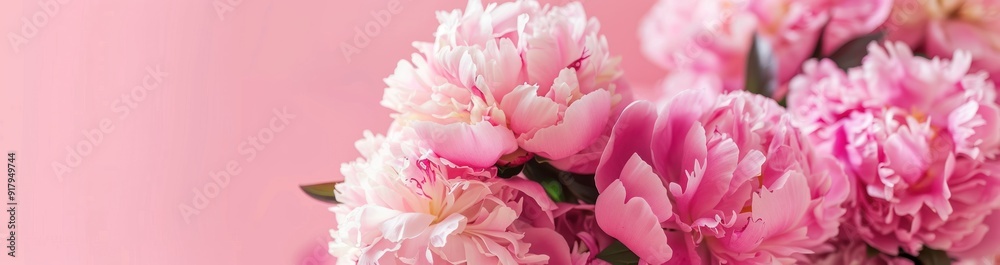 Pink Peonies Bouquet, Delicate Flowers