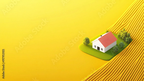 Beginning of Autumn solar term, autumn agriculture harvest, farmland, mature grain, autumn harvest illustration