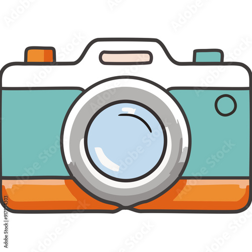 retro camera icon illustration design