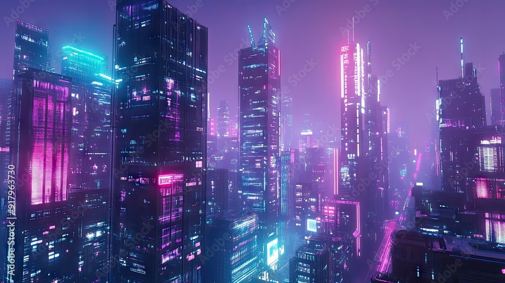 Metaverse city and cyberpunk concept, 3d render Metaverse city and cyberpunk concept, 3d render