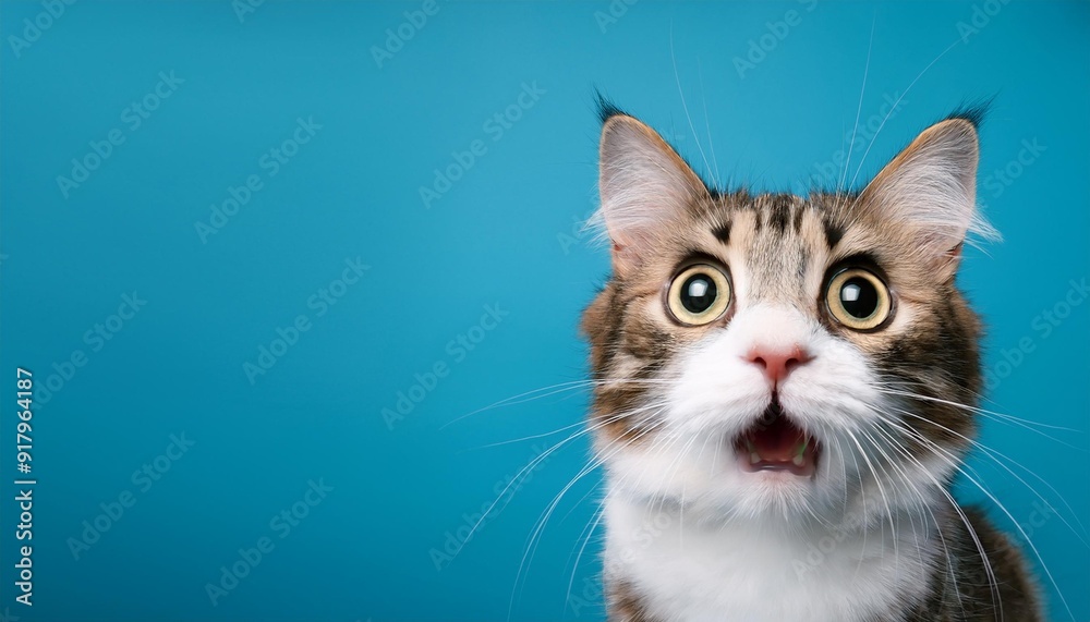 Feline Astonishment: AI-Generated Cat with a Surprised Expression and Paws on Head Feline Astonishment: AI-Generated Cat with a Surprised Expression and Paws on Head