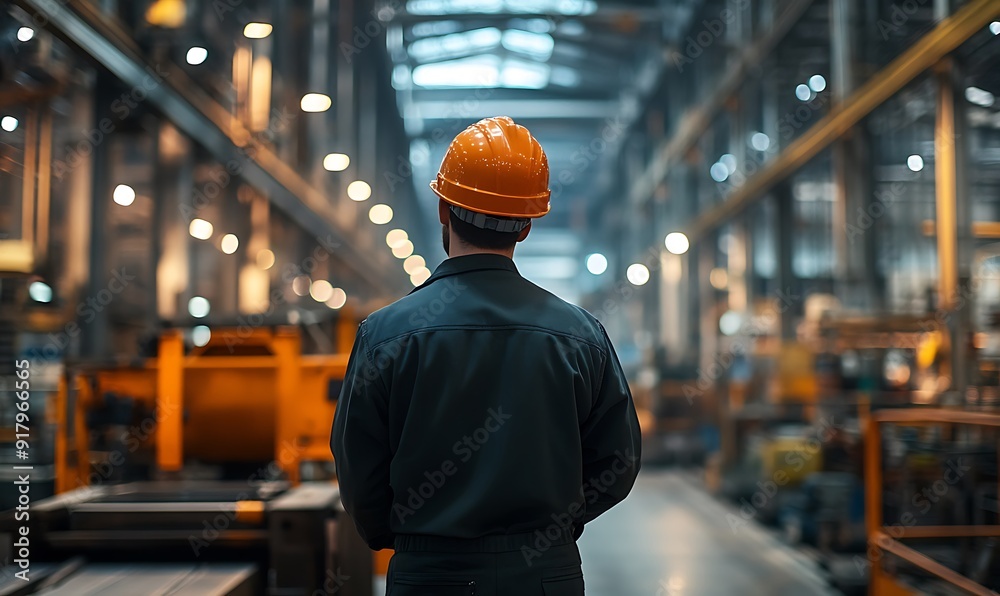 Industrial Worker in a Factory Setting Industrial Worker in a Factory Setting