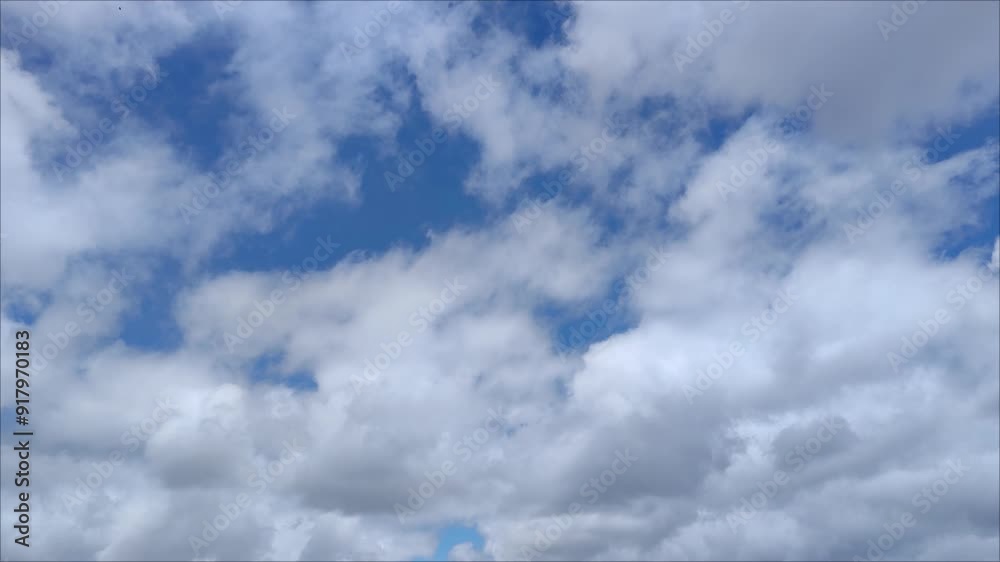 Recording of the sky with large altocumulus clouds at midday Recording of the sky with large altocumulus clouds at midday