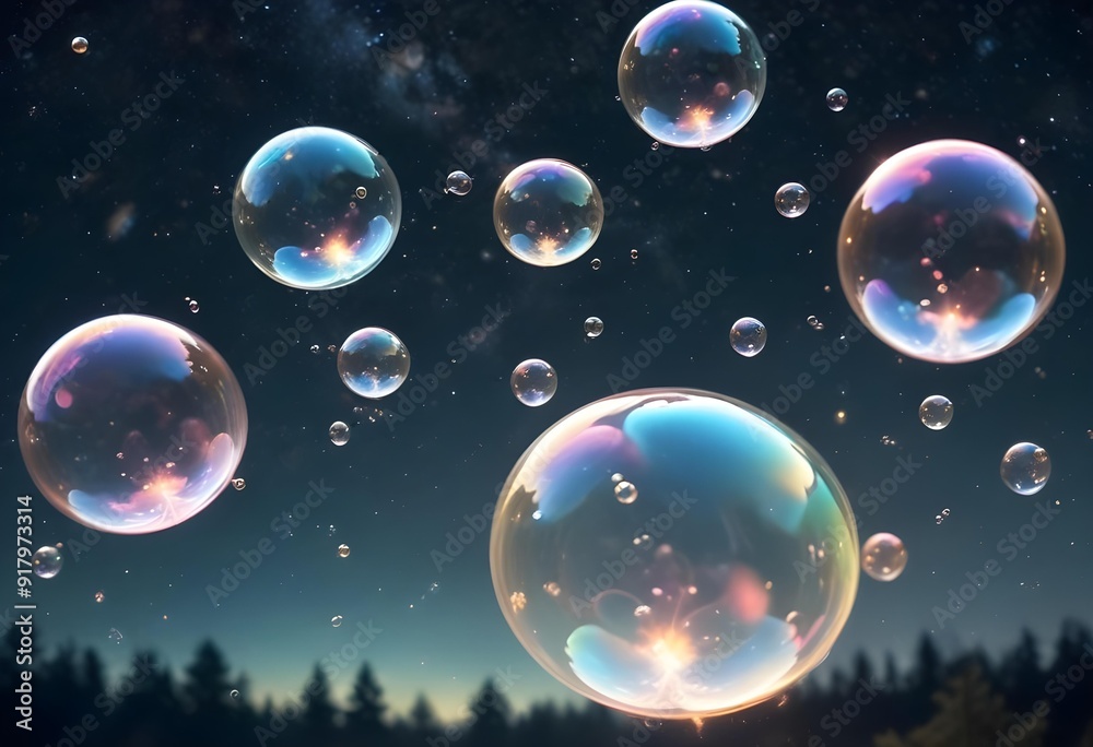 Bubbles floating on a black background with the words bubbles on the bottom Bubbles floating on a black background with the words bubbles on the bottom