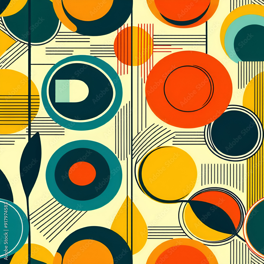 seamless pattern with circles seamless pattern with circles