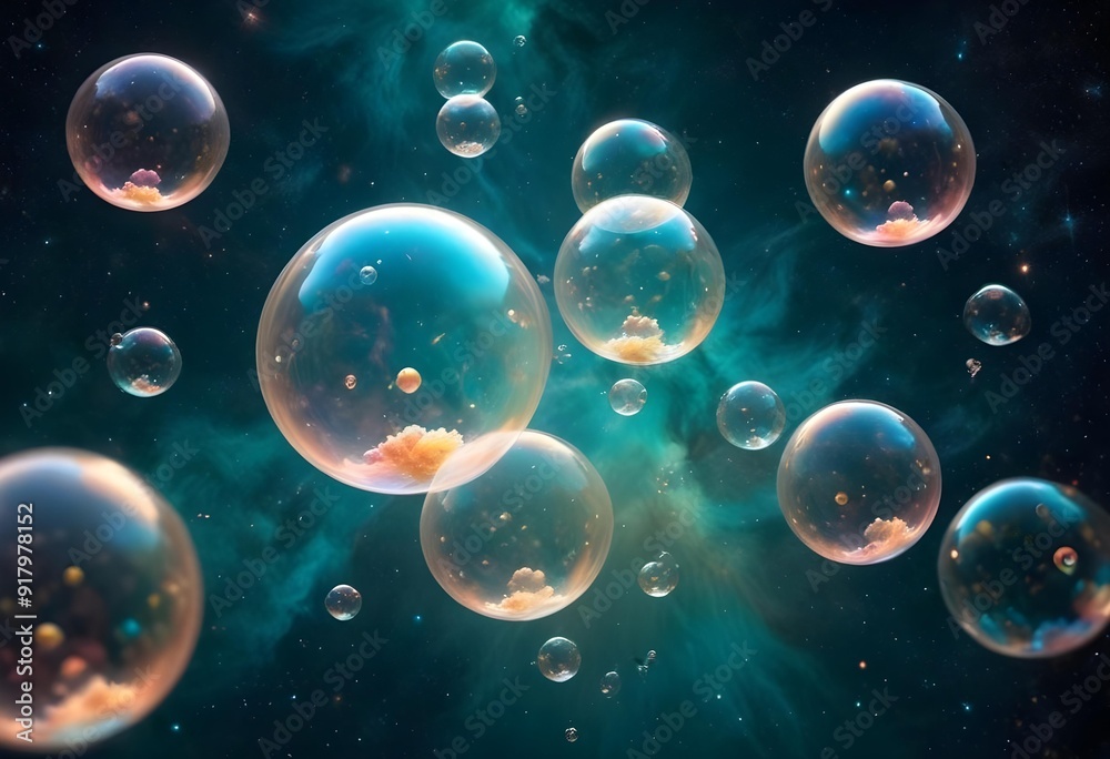 Bubbles floating on a black background with the words bubbles on the bottom Bubbles floating on a black background with the words bubbles on the bottom