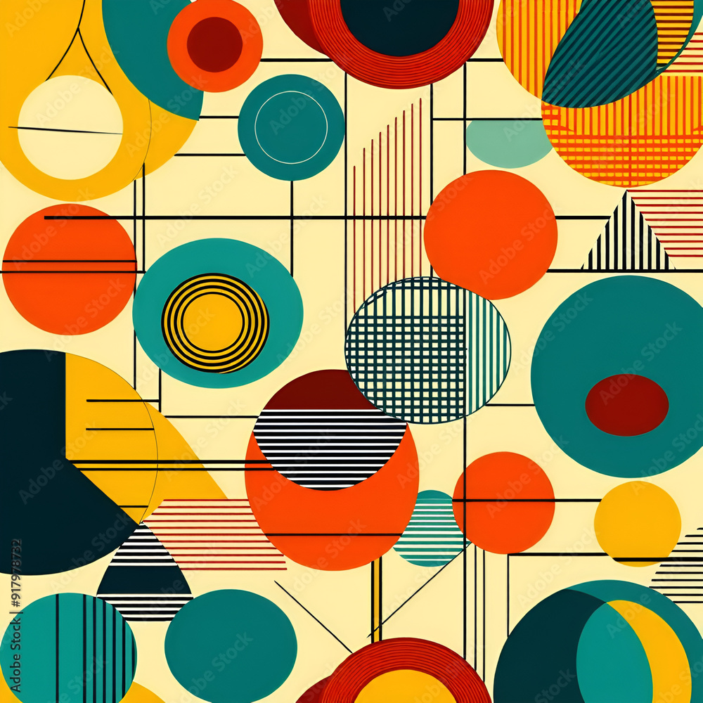 seamless pattern with circles seamless pattern with circles