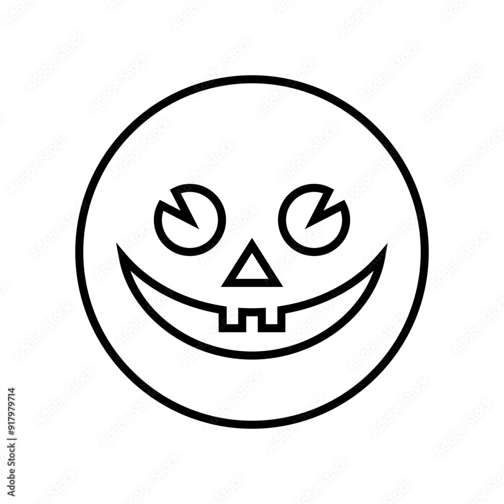 Halloween face icon vector. Scary face illustration sign. Funny Face symbol. Pumpkin face logo. Halloween face icon vector. Scary face illustration sign. Funny Face symbol. Pumpkin face logo.