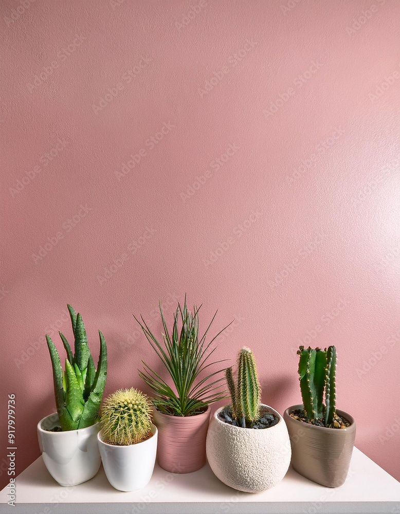 屋内の棚の上の多肉植物とサボテンとコピースペース(Succulents and cacti on shelves indoors with copy space)
屋内の棚の上の多肉植物とサボテンとコピースペース(Succulents and cacti on shelves indoors with copy space)