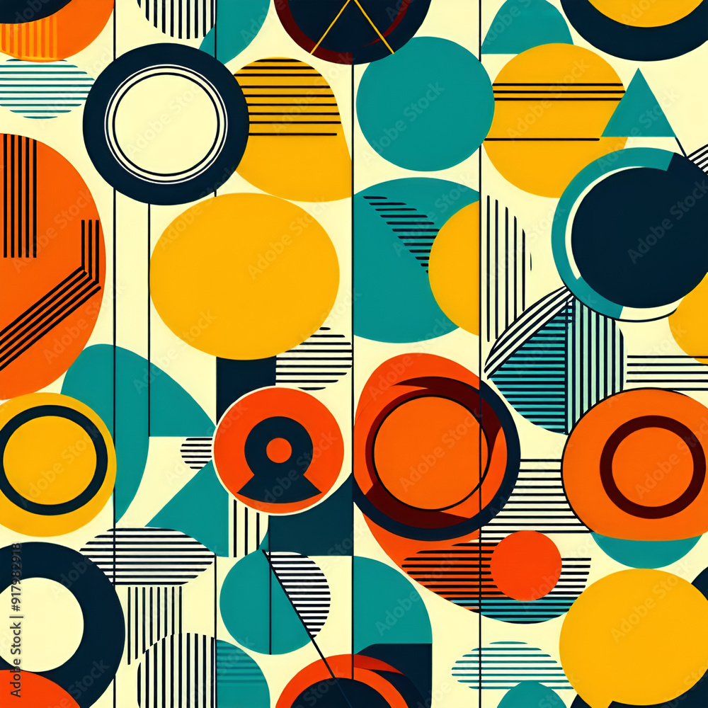 seamless pattern with circles seamless pattern with circles