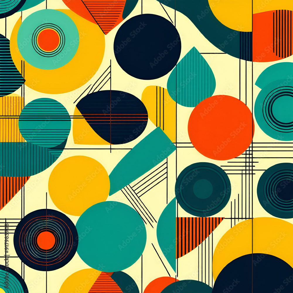 seamless pattern with circles seamless pattern with circles