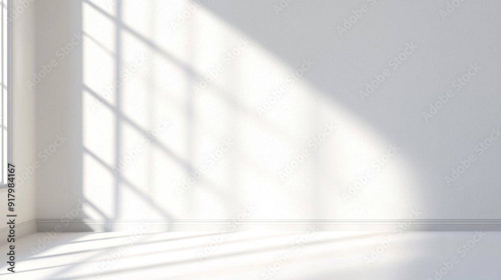 a white room with a window and a white wall a white room with a window and a white wall