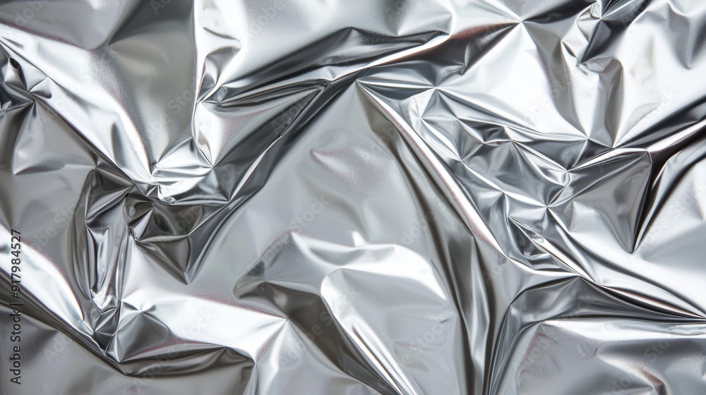 a close up of a silver foil a close up of a silver foil