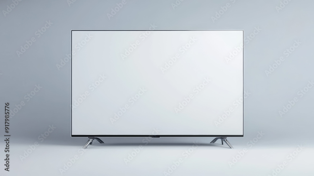 a white screen on a gray background