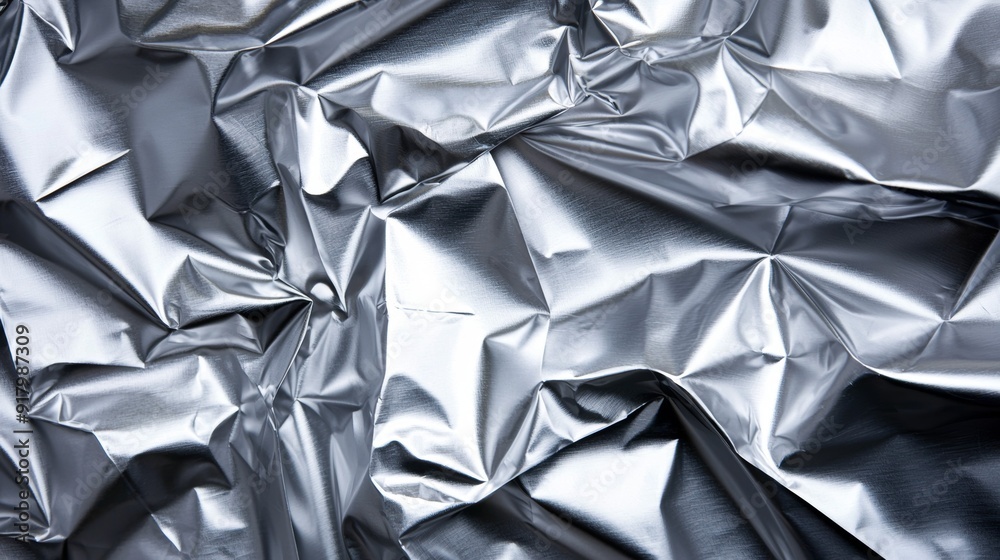 a close up of silver foil a close up of silver foil