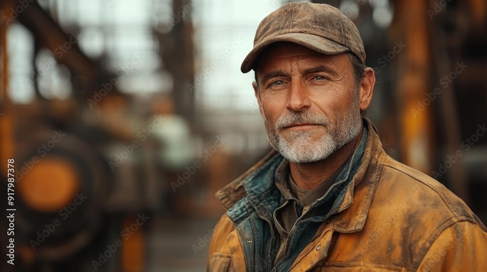 Portrait of a hardworking man - generative ai