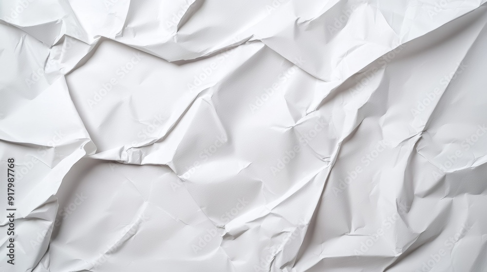 white crumpled paper background white crumpled paper background