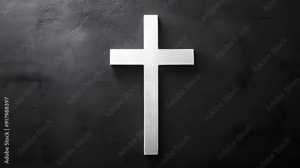 Minimalist plain black background with a white cross, featuring a solid gray backdrop for product photography with soft lighting and no shadows Minimalist plain black background with a white cross, featuring a solid gray backdrop for product photography with soft lighting and no shadows