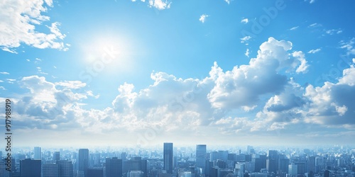sky and clouds, banner backgrund