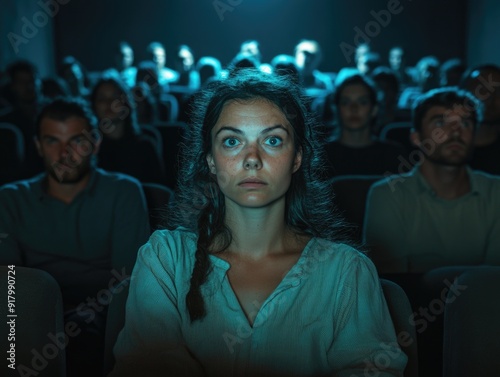 Woman speaks to crowd