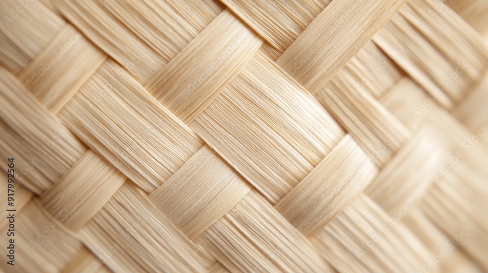 Close-up of a finely woven bamboo basket made from biodegradable viscose, highlighting the intricate natural fiber pattern Close-up of a finely woven bamboo basket made from biodegradable viscose, highlighting the intricate natural fiber pattern
