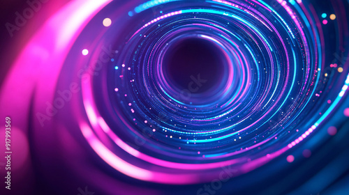 Abstract light three-dimensional luminous particles technology sense KV main visual background