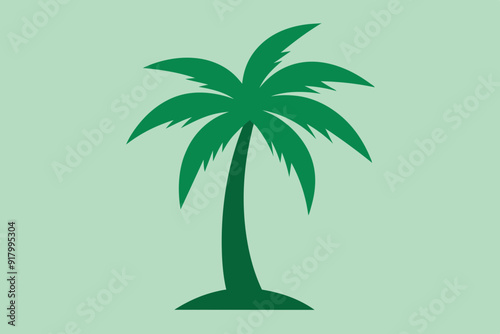 Vector illustration palm tree