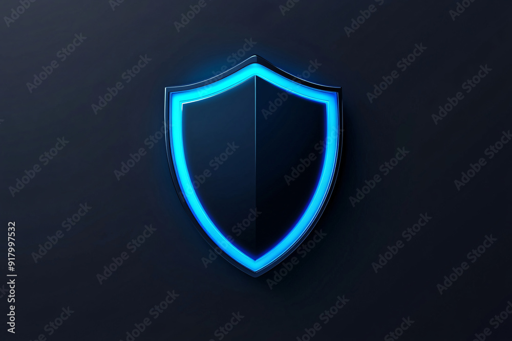 3D Technology Shield icon Cybersecurity Data protection Business context 3D Technology Shield icon Cybersecurity Data protection Business context