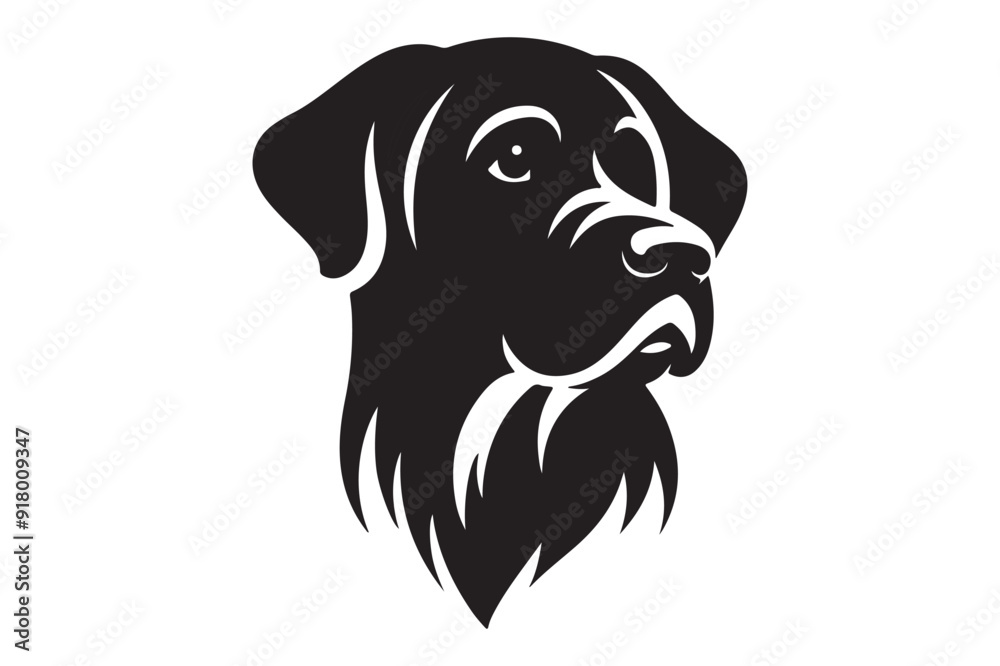 Fototapeta premium Dog silhouettes image .