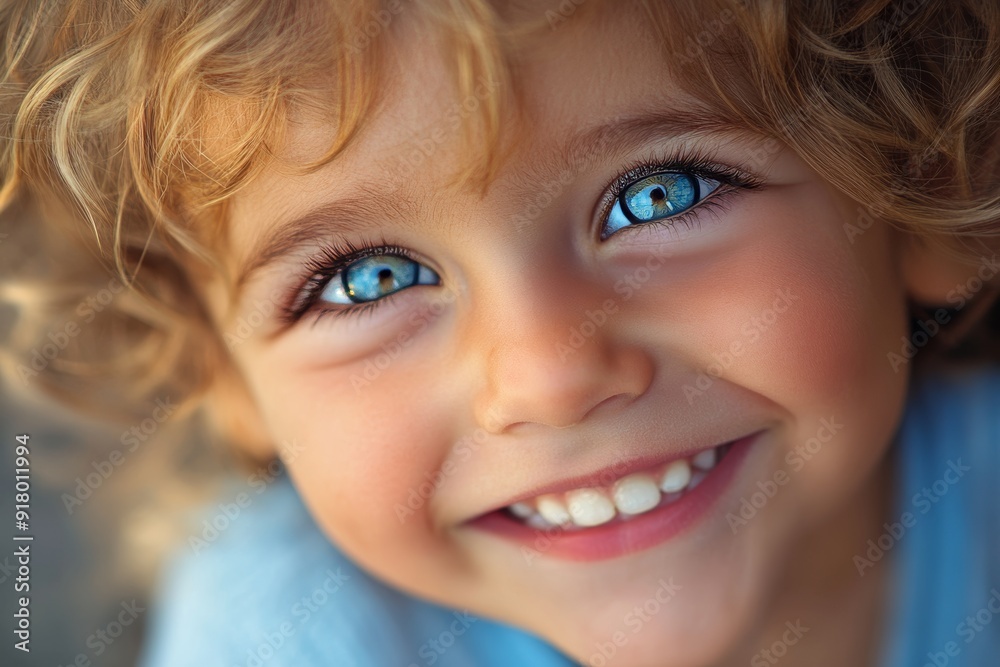 Happy Child with Bright Eyes, Perfect for Family or Education Theme Generative AI Happy Child with Bright Eyes, Perfect for Family or Education Theme Generative AI