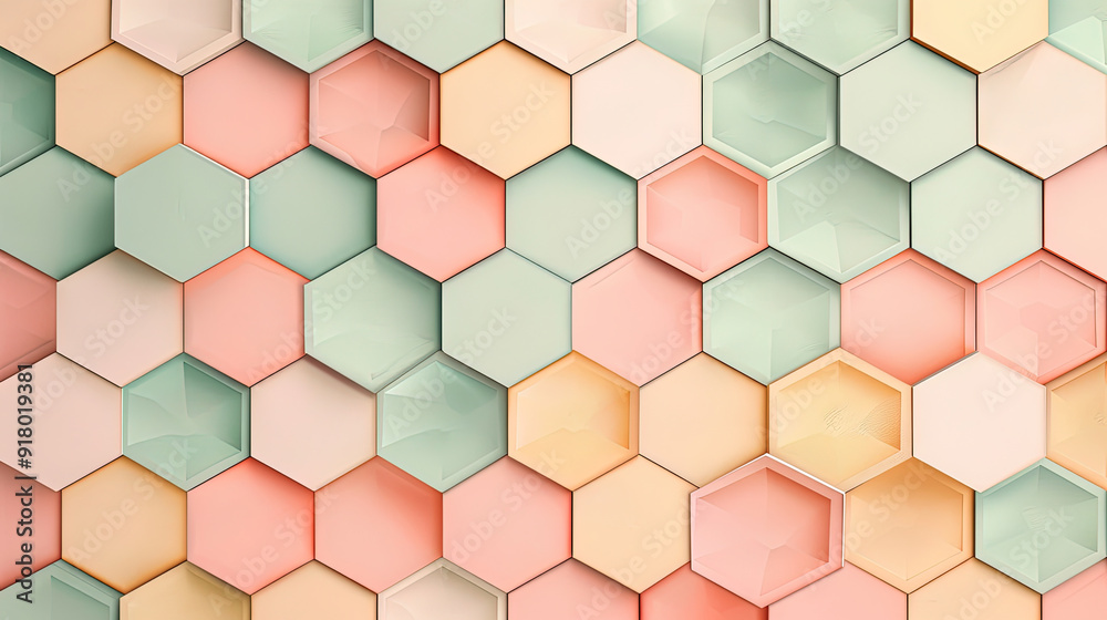 Abstract geometric background in pastel color Abstract geometric background in pastel color