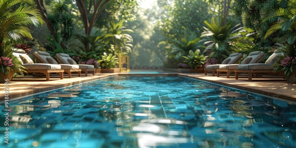 Tranquil Poolside Oasis Tranquil Poolside Oasis