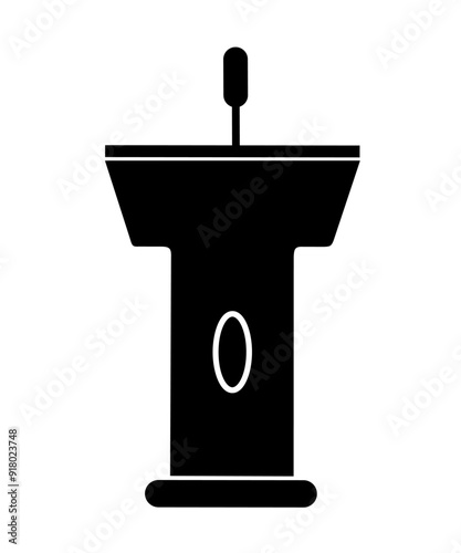 podium icon vector with trendy design. pulpit icon