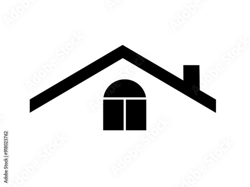 house roof icon vector on white background. home icon