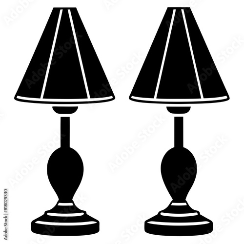 vector table lamp