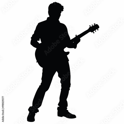 silhouettes of musicians