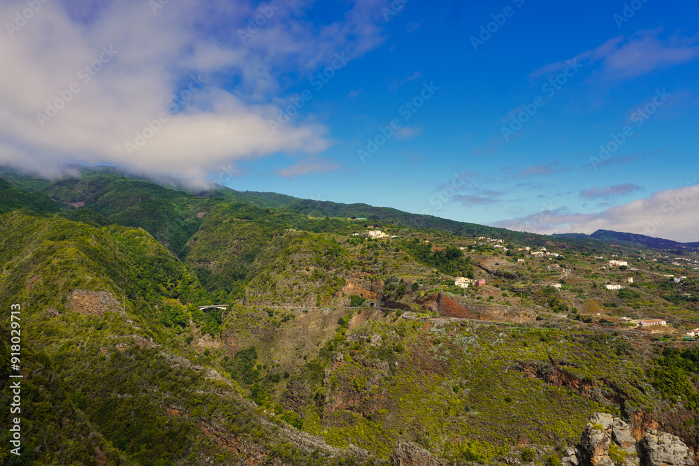 Obraz premium Island of La Palma. The island of La Palma is crisscrossed with deep ravines and populated by lush forests.