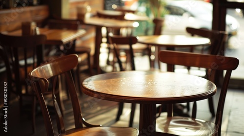 By noon, coffee shops with tables are vacant.